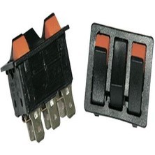 End Elektrik Üçlü Çift Renkli Işıksız Anahtar