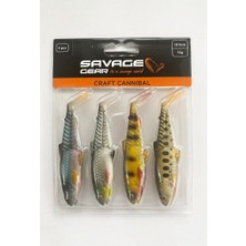 Savage Gear Craft Cannibal 10.5cm 12GR Clear Water Mix 4 Adet