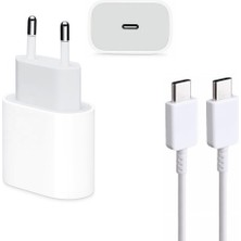 Paleon Huawei P10 Uyumlu Android Type-C Ultra Hızlı Şarj Aleti + Type-C To Type-C Şarj Kablosu 22.5W 3.0AMPER Şarj Seti Ithalataçı Garantili