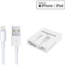 Renovera Apple iPhone 13 Mini Uyumlu Lightning Hızlı Şarj Kablosu - Data Kablosu Ithalatçı Garantili 100CM