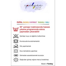Kaymaz Tabanlı Ince Yıkanabilir Leke Tutmayan Dijital Baskılı Çocuk Halısı Trafik