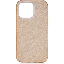 MobaxAksesuar Huawei P10 Plus Kılıf Simli Parlak Shining Kapak Gold