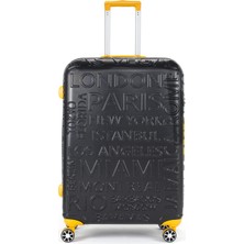 Ççs Ekstra Dayanıklı Büyük Boy Valiz ABS Malzemeden Teleskopik Saplı 49 cm x 75 cm x 30 cm