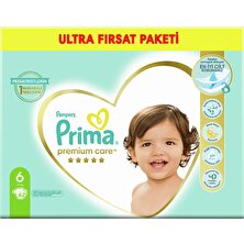 Prima Bebek Bezi Premium Care 6 Numara 62 Adet Fırsat Paketi