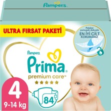 Prima Bebek bezi Premium Care 4 Beden 84 Adet Junior Fırsat Paketi