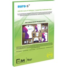 Euro-S 85GR/M² 100 Yaprak A4 Süblimasyon Transfer Baskı Kağıdı