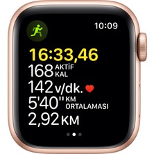 Apple Watch Se Gps, 40MM Altın Rengi Alüminyum Kasa ve Yıldız Işığı Spor Kordon MKQ03TU/A