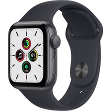 Apple Watch Se Gps, 40MM Uzay Grisi Alüminyum Kasa ve Siyah Spor Kordon MKQ13TU/A