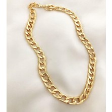 BijuStore Altın Kaplama Kadın Zincir Kolye