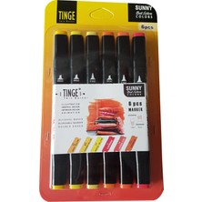 Tinge Marker Kalem 6'lı