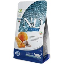 N&D Nd Ocean Tahılsız Ringa Balığı Portakal ve Balkabaklı Kedi Maması 1,5 kg