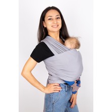 Egg Baby Bebek Sling Kanguru Esnek Wrap Sling Bebek Taşıma Şalı Gri