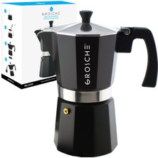 Grosche Milano Moka Pot Siyah 9 Cup 450 ml