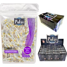 Pufai Sigara Filtresi Tar Süzen 8 mm Normal Boy Ağızlık 1600 Adet 1 Paket 20 Kutu