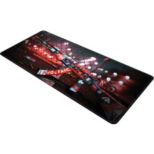 Xrades Kırmızı AK47 90X40 cm Xxl Gaming Oyuncu Mousepad Mouse Pad