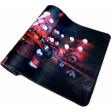 Xrades Kırmızı AK47 90X40 cm Xxl Gaming Oyuncu Mousepad Mouse Pad