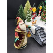 Thimbles & More Yılbaşı Noel Baba Fenerli Aksesuar Kutusu Mücevher Kutusu