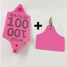 Farmena Büyükbaş Kurban Küpesi ve Anahtarlık Yeşil 1-100 Arası