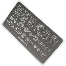 Aba Nails Nail Art Stamping Baskı Plakası S16