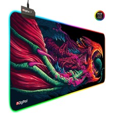 Digipod RGB Gaming Oyuncu Mousepad 90X40 XXL Kaymaz Taban hyper 4mm  Kalınlık