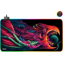 Digipod RGB Gaming Oyuncu Mousepad 90X40 XXL Kaymaz Taban hyper 4mm  Kalınlık