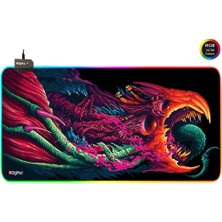 Digipod RGB Gaming Oyuncu Mousepad  90X40 XXL  Kaymaz Taban HYPER 4mm  Kalınlık