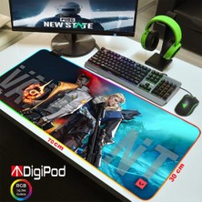 Digipod RGB Gaming  Oyuncu Mousepad Kaymaz Taban valorant 70 X 30 4mm Kalınlık