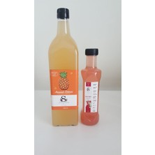 Süheylaana Ananas Sirkesi 1000 ml + Kızılcık Sirkesi 250 ml
