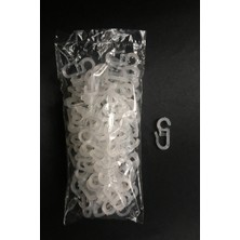 Konur Store Rustik Perde Halka Klipsi 200Adet