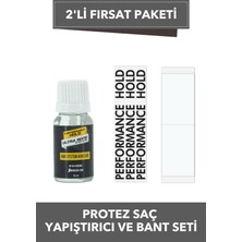 Performance Hold Ultra Bond 10ML & Performance Hold White Beyaz Protez Saç Bandı 36 Adet Düz