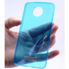 Zore Lenovo Moto Z Kılıf Ultra Ince Silikon Kapak 0.2 mm Mavi