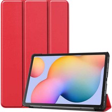 Zore Galaxy Tab S7 Plus T970 Smart Cover Standlı 1-1 Kılıf Kırmızı