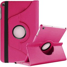 Zore Galaxy Tab A 10.1 (2019) T510 Dönebilen Standlı Kılıf Koyu Pembe