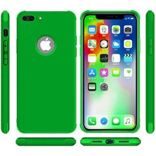 Zore Apple iPhone 7 Plus Kılıf Neva Silikon Yeşil