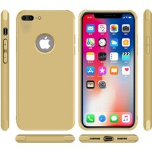 Zore Apple iPhone 7 Plus Kılıf Neva Silikon Gold
