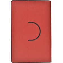 Zore Lenovo M10 TB-X505F Fest Dönebilen Standlı Kılıf Kırmızı