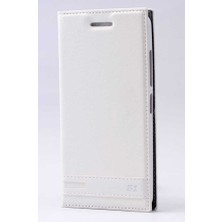 Zore Lenovo Vibe S1 Lite Kılıf Elite Kapaklı Kılıf Beyaz