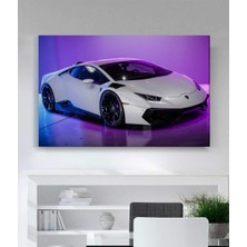 VeraStore Neon Lamborghiniaraba Kanvas Tablo