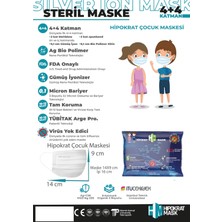 Hipokrat Mask Çocuk 4+4=8 Katlı Cerrahi Maske 10x3 30 Adet