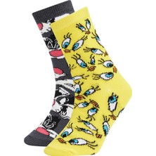 DeFacto Kız Çocuk Looney Tunes Lisanslı 2'li Uzun Çorap V7242A621AU