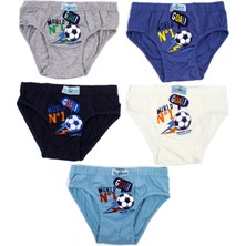 Biyokids Erkek Çocuk Külot 5 Li Paket Karışık Renk Baskılı Külot BYO2626
