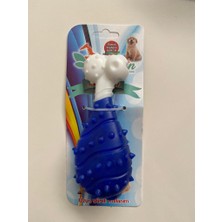 Petamin Plastik Dental Tavuk Budu Büyük Kemik Mavi