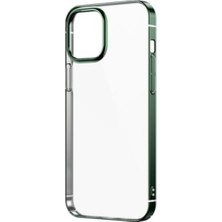 CoverZone iPhone 13 Pro Kılıf Dört Köşe Renkli Pixel Kapak Yeşil