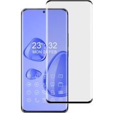 Microcase Xiaomi Civi 3D Curved Tam Kaplayan Tempered Glass Cam Koruma - Siyah