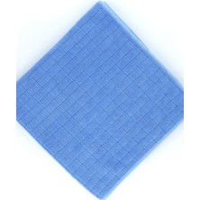 Silver Home Kareli 40X40CM Mikrofiber Genel Temizlik Bezi - Mavi