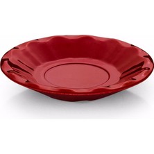 Tria Termo Kırılmaz Çay Tabağı 6'lı Takım 11 cm - Kırmızı