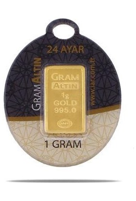 İstanbul Altın Rafinerisi 1 Gram (995) 24 Ayar Külçe Altın
