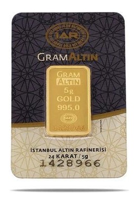 İstanbul Altın Rafinerisi 5 Gram (995) 24 Ayar Külçe Altın