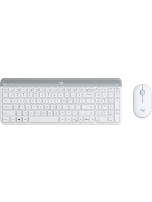 Logitech MK470 Kablosuz Klavye ve Mouse Seti Beyaz Minimalist Tasarım Ev Ofis Kullanımı İçin