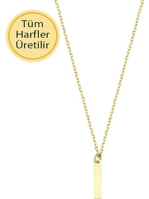 Engingold 14 Ayar Altın I Harfli Kolye
